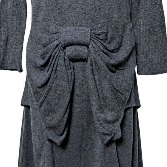 SPORTMAX CODE Alpaca Wool Blend Knit Bow Dress M - Picture 3 of 7